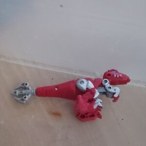 Transformers Dinobots Rescue Bot Lance Red  Raptor Toy Velociraptor Weapon